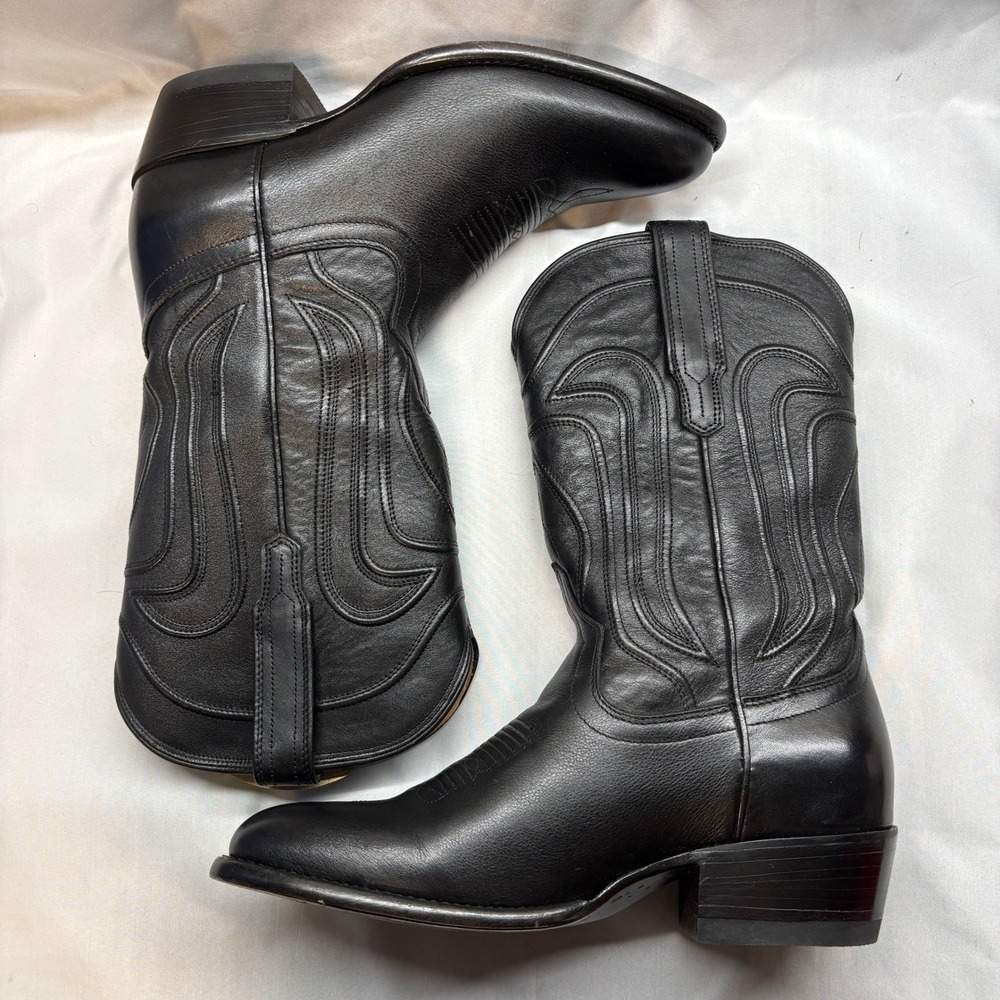 Tecovas The Jamie Boots Womens 9.5B Black Excellent Leather Western Cowboy Box